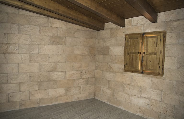 Revestimiento de piedra Burgos marron envejedido